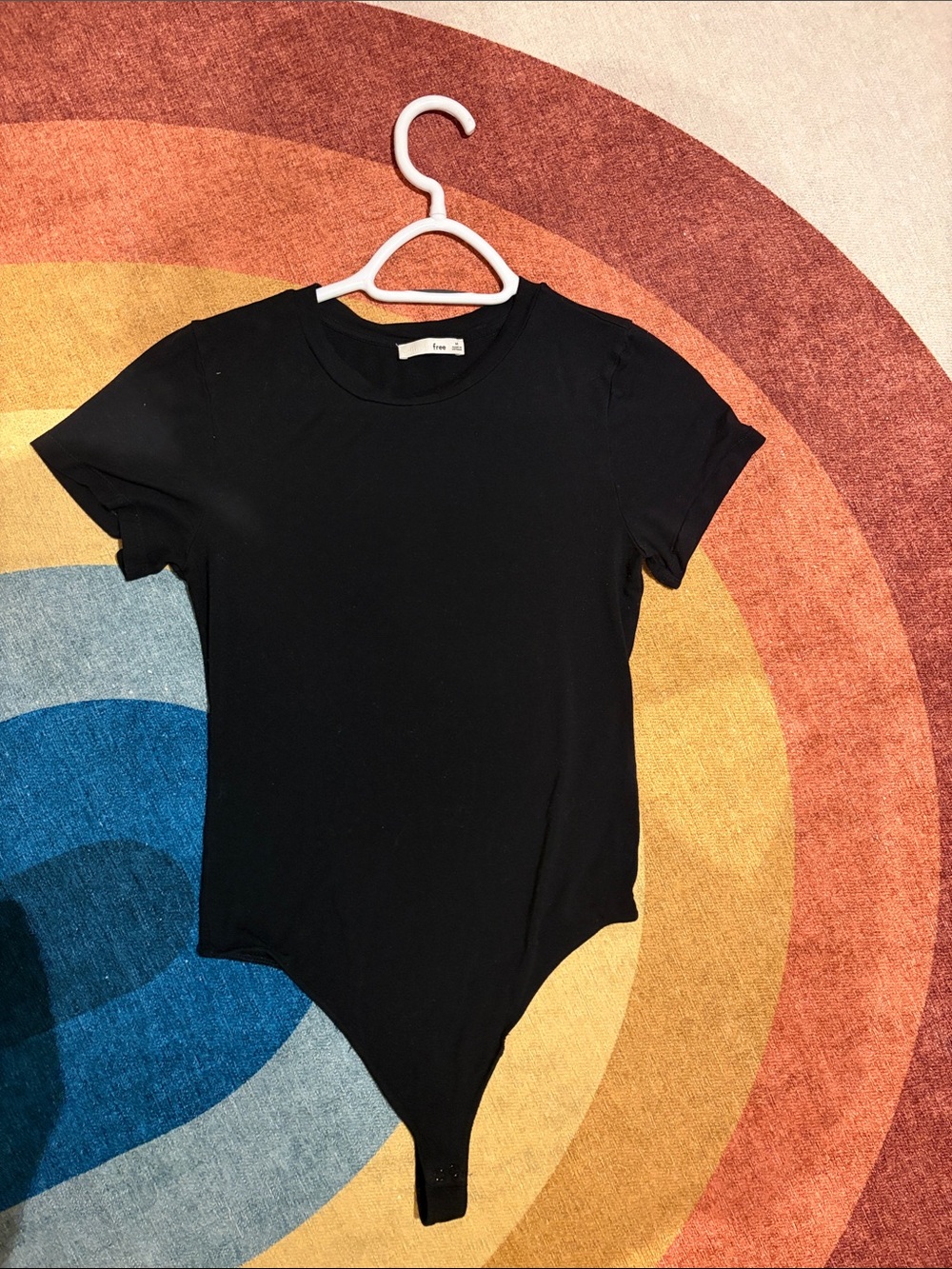 Wilfred Black Short Sleeve Scoop Neck Bodysuit